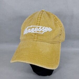 Home Free Cap Tennessee Home Adjustable Strap back  Mustard Denim Hat